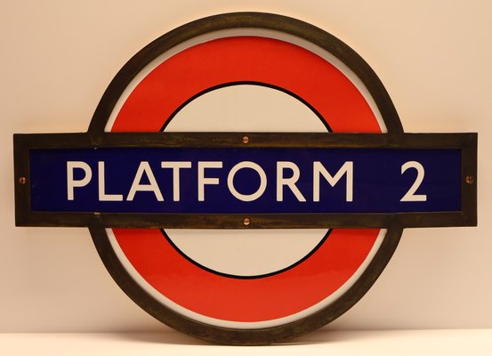 Targa In Metallo Iconic London Underground – Mappa Della Metropolitana – 20,3x30,5 Cm - 2