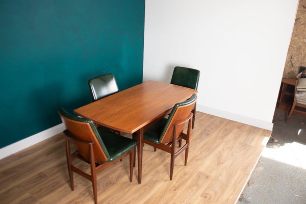 Mid-Century Extending Dining Table & Chairs from Elliots of