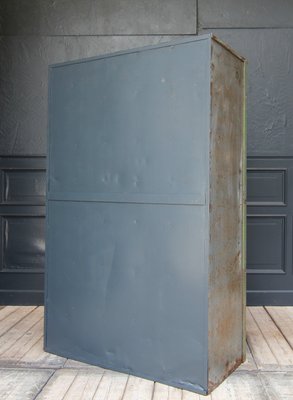 Vintage Industrial Metal Drawer Cabinet, 1920s for sale at Pamono