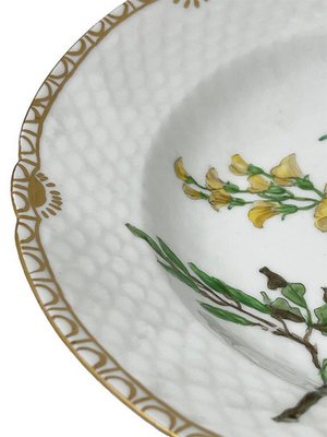 Flora Danica Porcelain Salad Plates by Bing & Grøndahl, Denmark