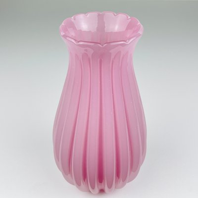 Vintage Pink Vase attributed to Archimede Seguso, Italy, 1950s for