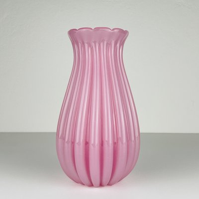 Vintage Pink Vase attributed to Archimede Seguso, Italy, 1950s for