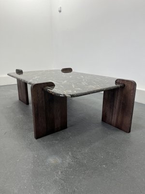 Marble Teardrop Coffee Table, 1980s for sale at Pamono
