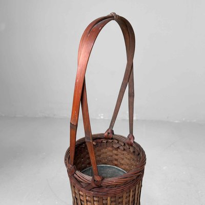 Handwoven Ikebana Flower Basket, 1950s for sale at Pamono