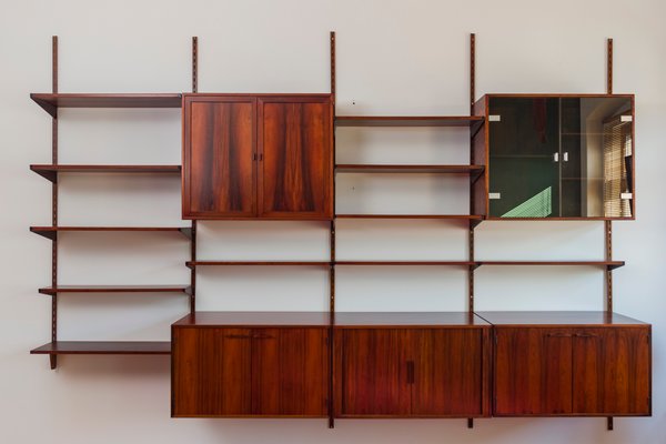 Hoolum（デッドストック）　赤西ミサンガ Rosewood Modular Wall Unit by Kai Kristiansen for FM Møbler, 1960s