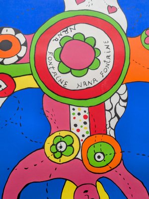 Niki De Saint Phalle, Nana Fontaine, Large Hand-Signed Lithograph