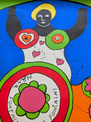 Niki De Saint Phalle, Nana Fontaine, Large Hand-Signed Lithograph
