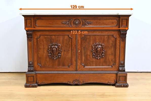 Early 19th Century Mahogany Buffet with Writing Desk for sale at