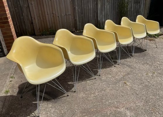 Molded Plastic Chairs by Charles Ray Eames Set of 6