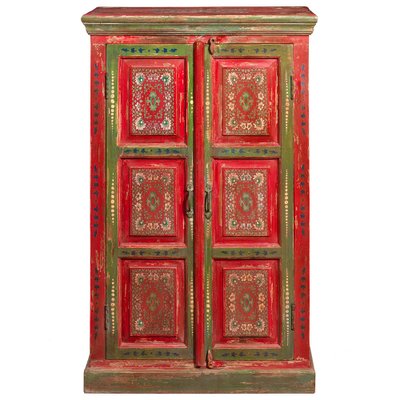 Painted 2 Door Sideboard From Shanxi - Ca 1920 Painted 2 Door Sideboard From Shanxi - Ca 1920