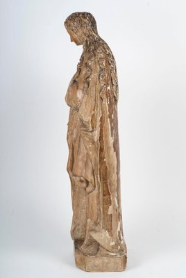 Carved Wooden Sculpture of Mary Magdalene, 1500s for sale at Pamono