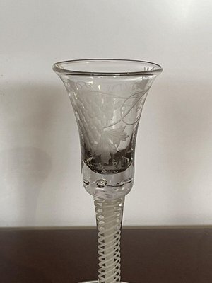 Georgian 18th Century Wine Glasses, Set of 2