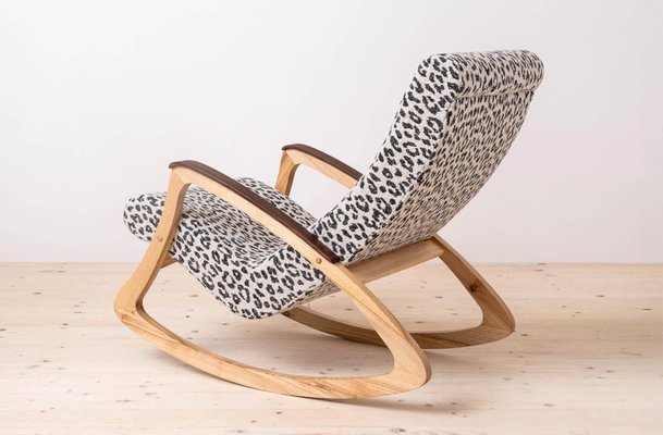 Mid Century Modern Rocking Chair Former Czechoslovakia 1950s