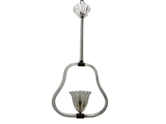 Italian Art Deco Murano Glass Ceiling Lamp from Barovier & Toso