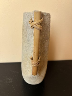 Vintage Wabi-Sabi Stil Gef aus Stein & Bambus, 1950er bei Pamono kaufen