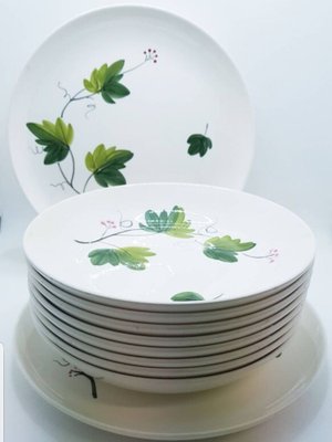 Vintage Ivy Dessert Set by Villeroy & Boch, 1950s, Set of 10 for