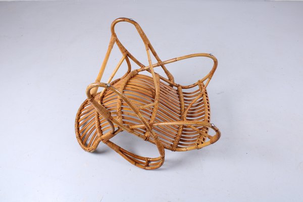 Rattan Easy Chair No. 174 by Rohe Noordwolde, 1960s for sale
