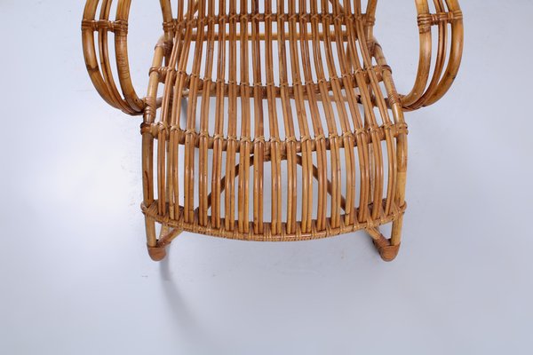 椅子 vintage rattan easy chair Rattan Easy Chair No. 174 by Rohe Noordwolde, 1960s for sale