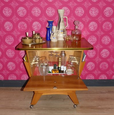 Antique bar cabinet on wheels discount