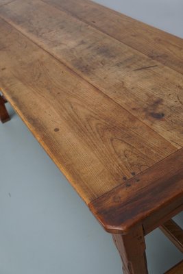 Antique Elm Kitchen Table - 19th Century Antique Elm Kitchen Table - 19th Century