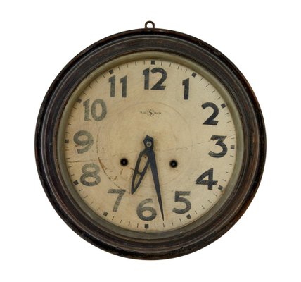 Vintage Japanese Trade S Mark Tokyo Wall Clock, 1920s for sale at