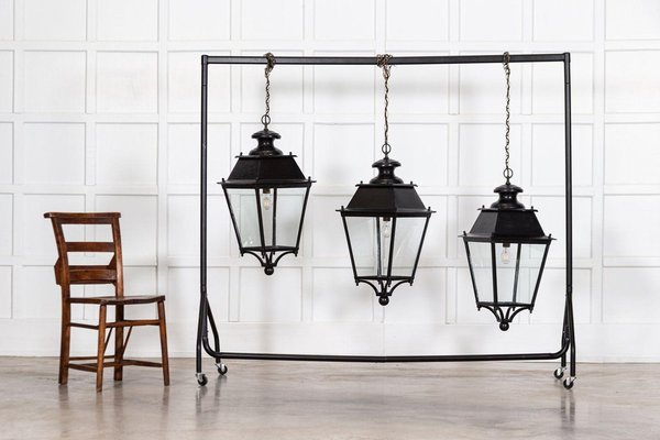 Large French Lantern, 1920s for sale at Pamono