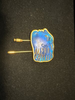 Brooch in Glass Paste and Bronze by Alekos Fassianos for the House 