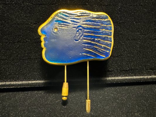 Brooch in Glass Paste and Bronze by Alekos Fassianos for the House 