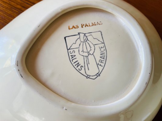 Vintage French Ceramic Appetizers Dishes from Salins, 1960s, Set