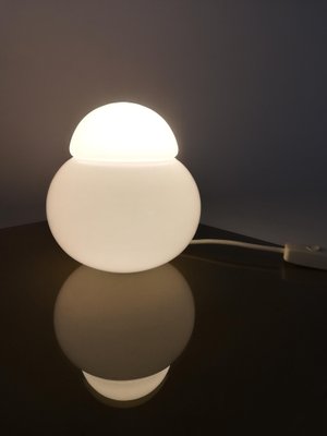 Vintage Opaline Daruma Table Lamp by Sergio Asti for Candel Vintage Opaline Daruma Table Lamp by Sergio Asti for Candel