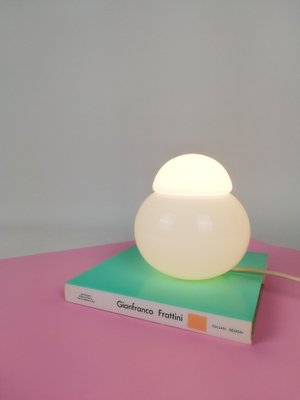 Vintage Opaline Daruma Table Lamp by Sergio Asti for Candel Vintage Opaline Daruma Table Lamp by Sergio Asti for Candel
