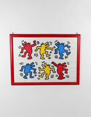 Poster of Dancing Dogs after Keith Haring from Nouvelles Poster of Dancing Dogs after Keith Haring from Nouvelles
