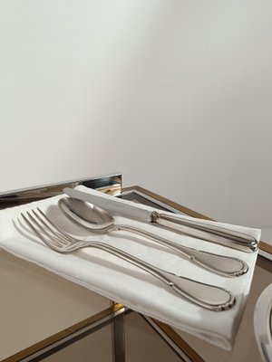 Vintage Italian Silver-Plated Cutlery Set Mod Baroque from