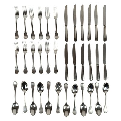 Vintage Italian Silver-Plated Cutlery Set Mod Baroque from