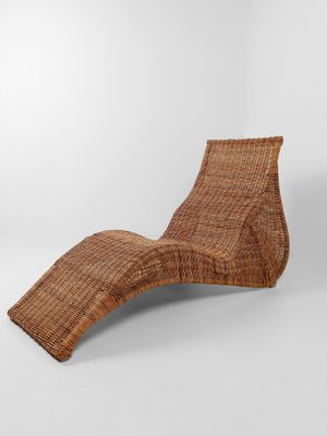 carl öjerstam ikea chair Vintage Wicker Karlskrona Chaise Longue attributed to Carl