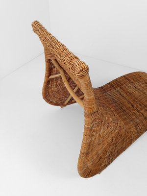 Vintage Wicker Karlskrona Chaise Longue attributed to Carl