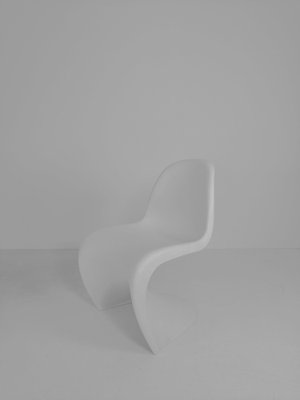 Vintage Chairs in White by Verner Panton for Vitra, Set of 4 for