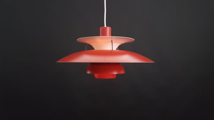 Ph5 Poul Lampe Henningsen Rouge PoulsenDanemark Suspension Pour Louis Par À c3uKJl1TF