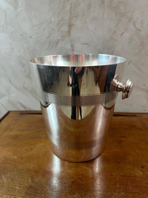 ANCIEN SEAU À Champagne en métal Morlant Reims dans son jus vintage