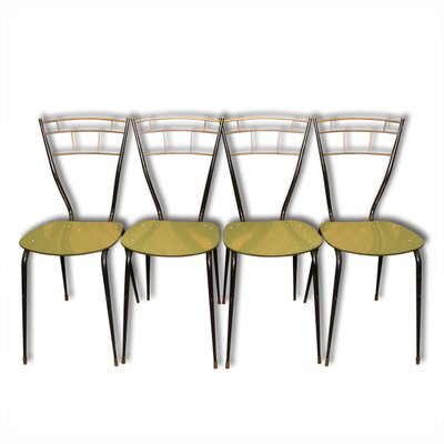 Italian Mid Century Dining Chairs With Laminate Seats Set Of 4 For Italian Mid Century Dining Chairs With Laminate Seats Set Of 4 1