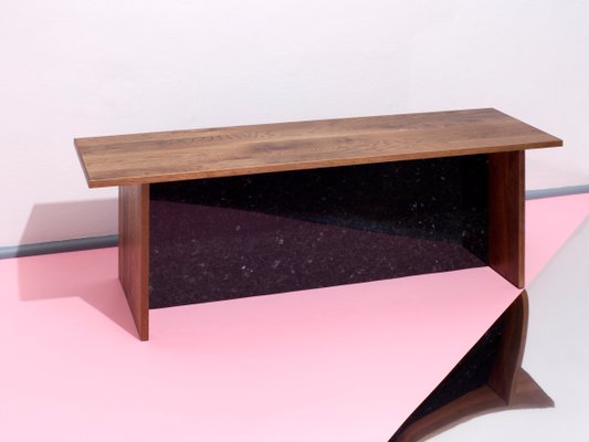 Adityas Bench In Recycled Oak And Emerald Pearl Granite By