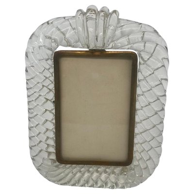 Murano Glass Picture Frame Attributed to Barrovier & Toso Murano Glass Picture Frame Attributed to Barrovier & Toso