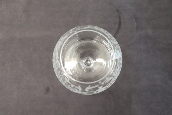 Set 4 Bicchierini Da Liquore Stile Veneziano Fatti A Mano - Vetro Senza Piombo, Decorati Con Foglie Colorate, Confezione Regalo