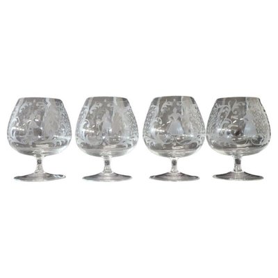 Venezianische Cognac Gläser, 4 . Set bei Pamono kaufen