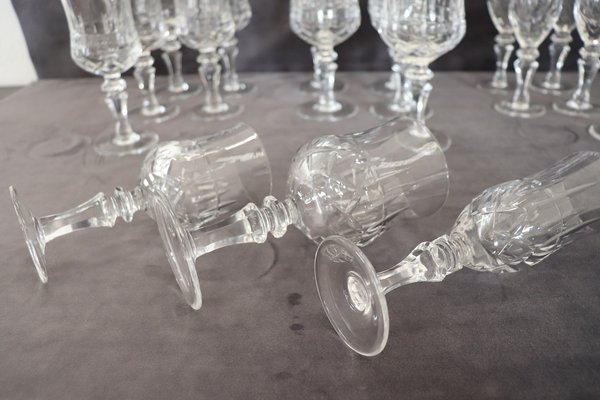 Kristallgläser, 1970er, 18 . Set bei Pamono kaufen