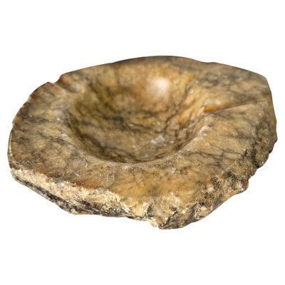 Großer Grüner Aschenbecher oder Vide Poche aus Marmor Onyx, Italien, 1960