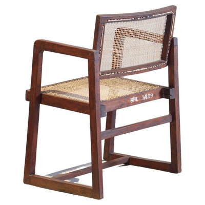 Mid-Century Modern PJ-SI-53-A Box Chair by Pierre Jeanneret