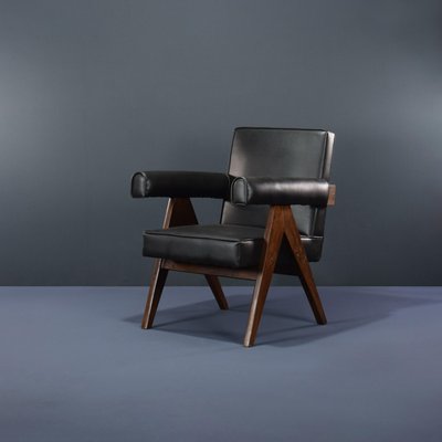 Mid-Century Modern PJ-SI-32-C Low Committee Chair by Pierre 