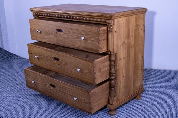 Antique Pine Chest of Drawers 1920s for sale at Pamono