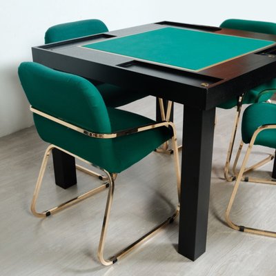 Game Table Set, 1970s, Set of 5 for sale at Pamono